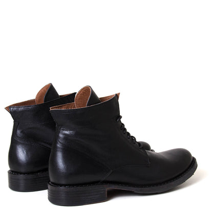 Fiorentini + Baker Eternity 745. Men's black leather lace up boot.