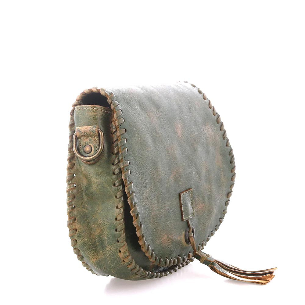 Half Moon Crossbody Leather Bag