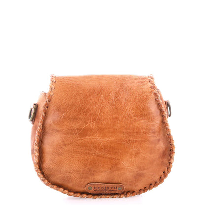 Half Moon Crossbody Leather Bag