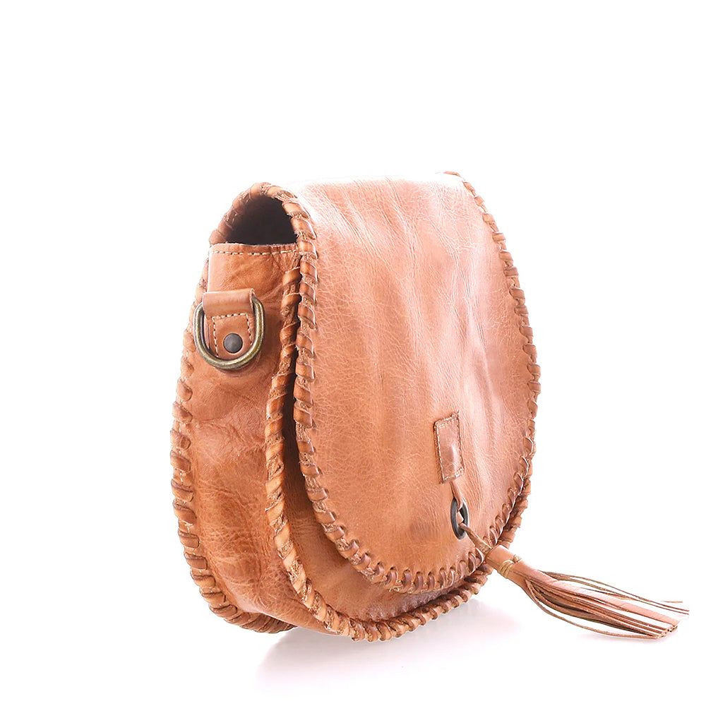 Half Moon Crossbody Leather Bag