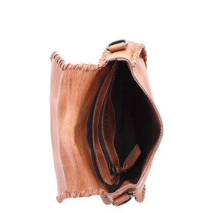 Half Moon Crossbody Leather Bag