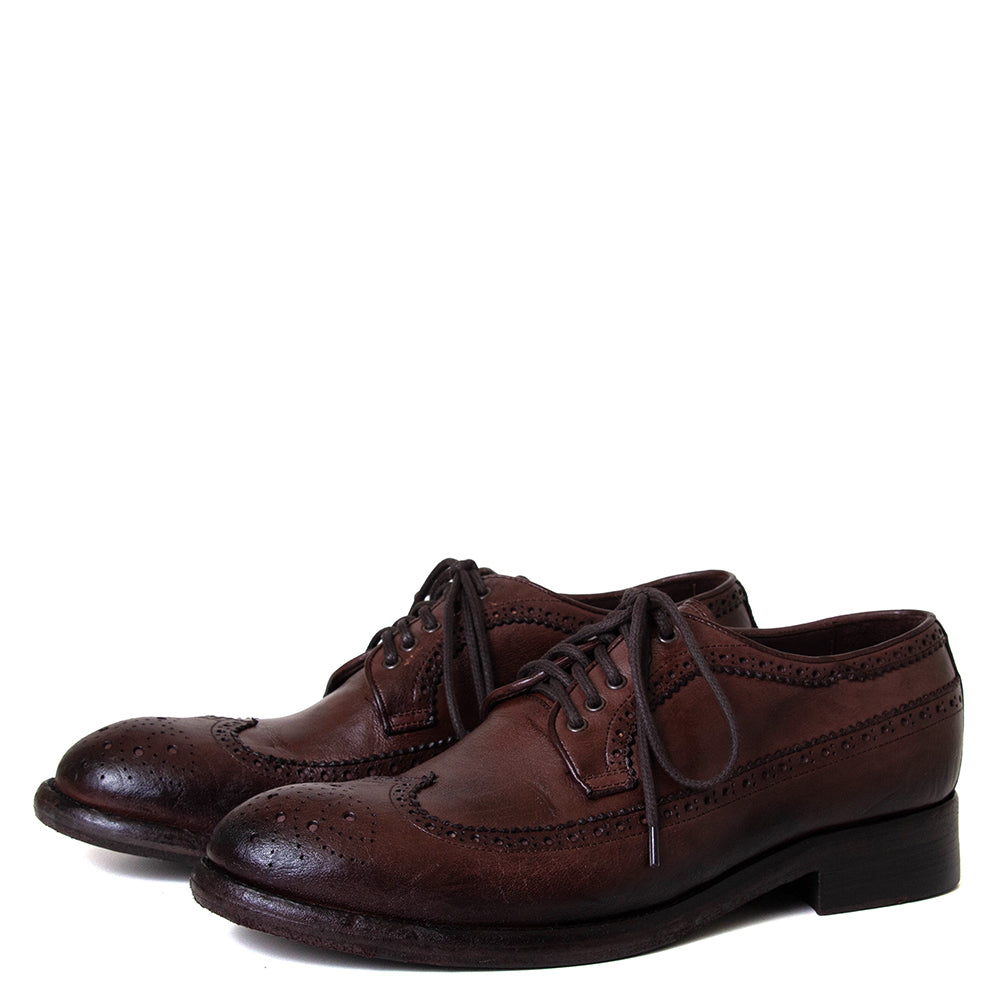 Austin Men's Leather Wingtip Derby