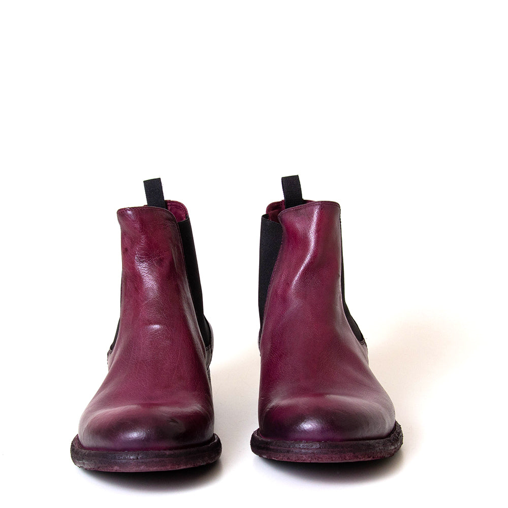 Jo Ghost ART.5247. Men's Bordeaux leather Chelsea boot. Made in Italy.