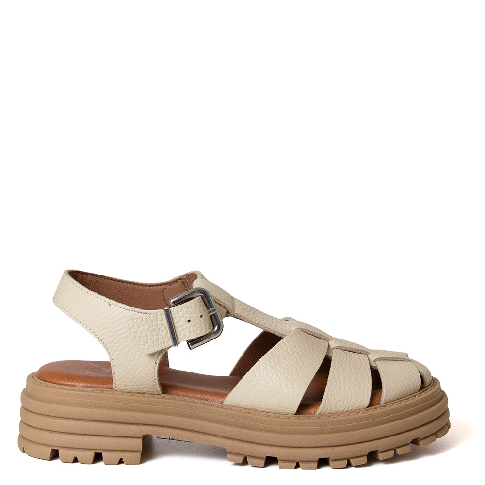 Delfina Women's Platform Leather Sandal