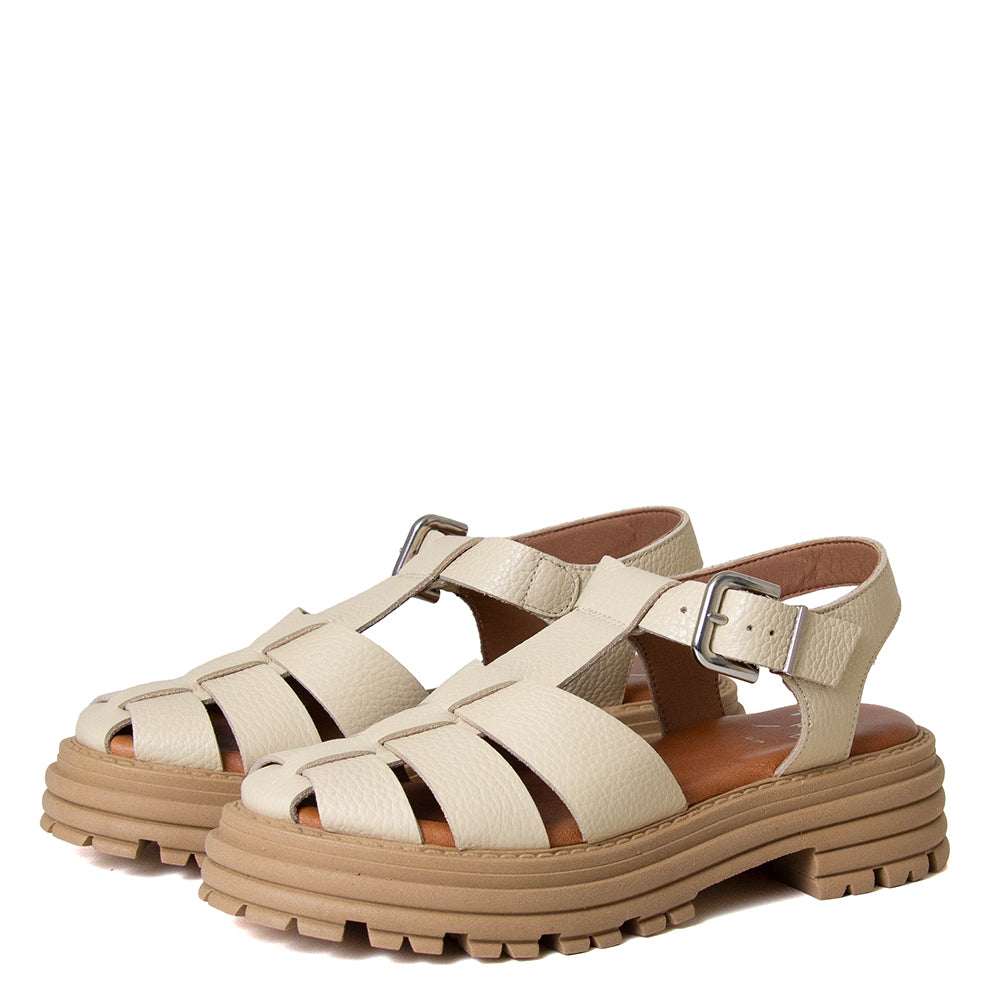 Delfina Women's Platform Leather Sandal