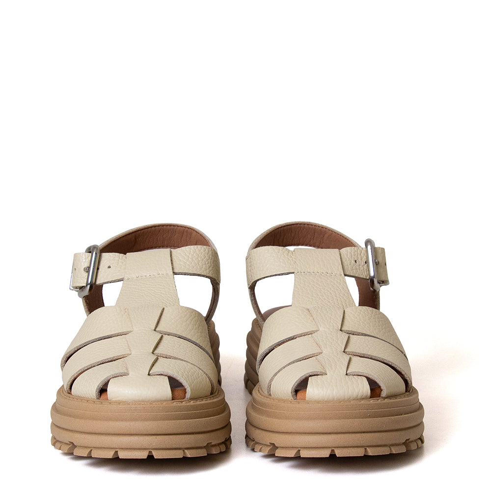 Delfina Women's Platform Leather Sandal