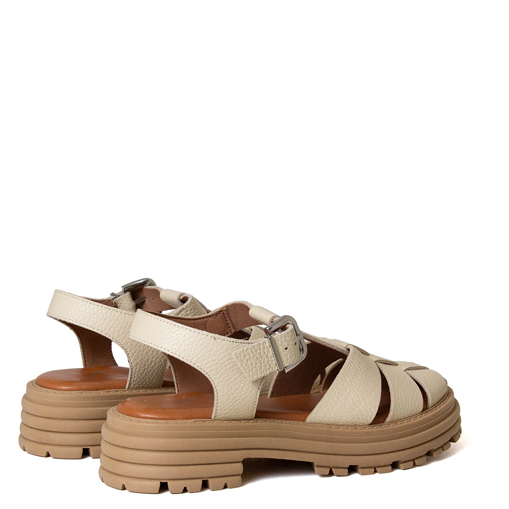 Delfina Women's Platform Leather Sandal