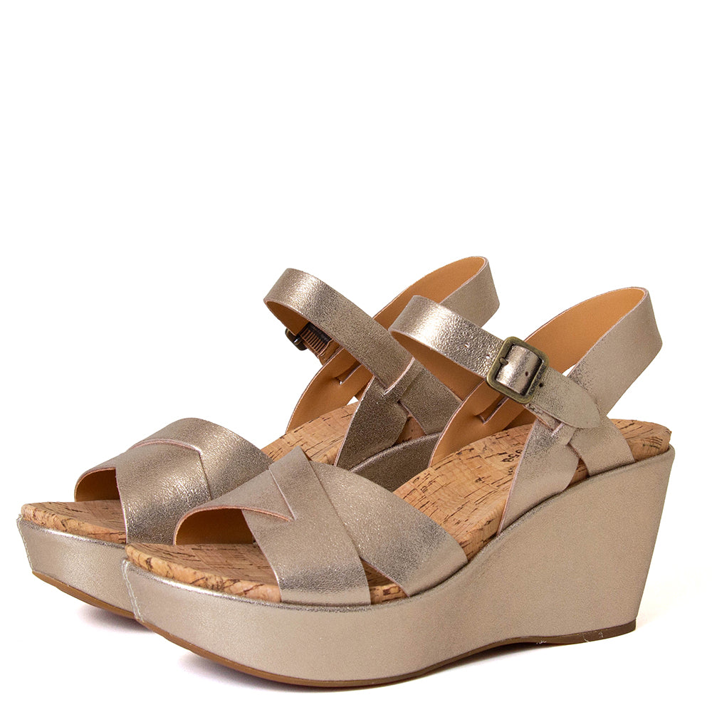 Ava 2.0 Women's Leather Wedge Sandal