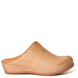 Para Women's Leather Wedge Mule