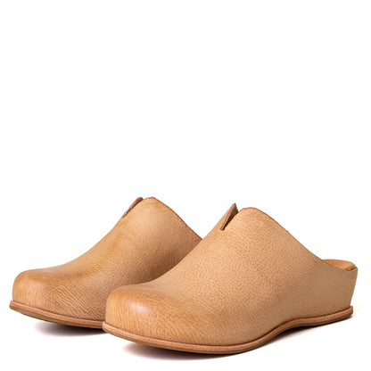 Para Women's Leather Wedge Mule