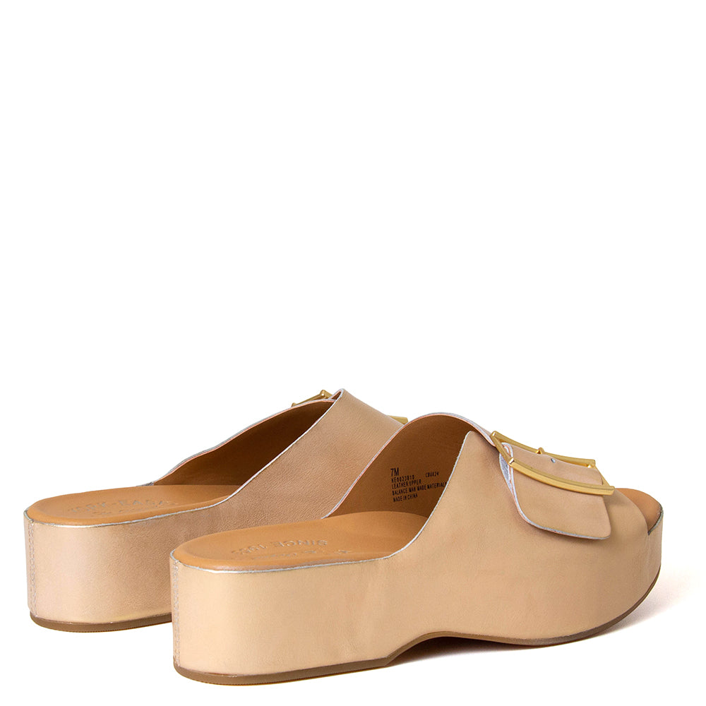 York Women's Platform Leather Sandal