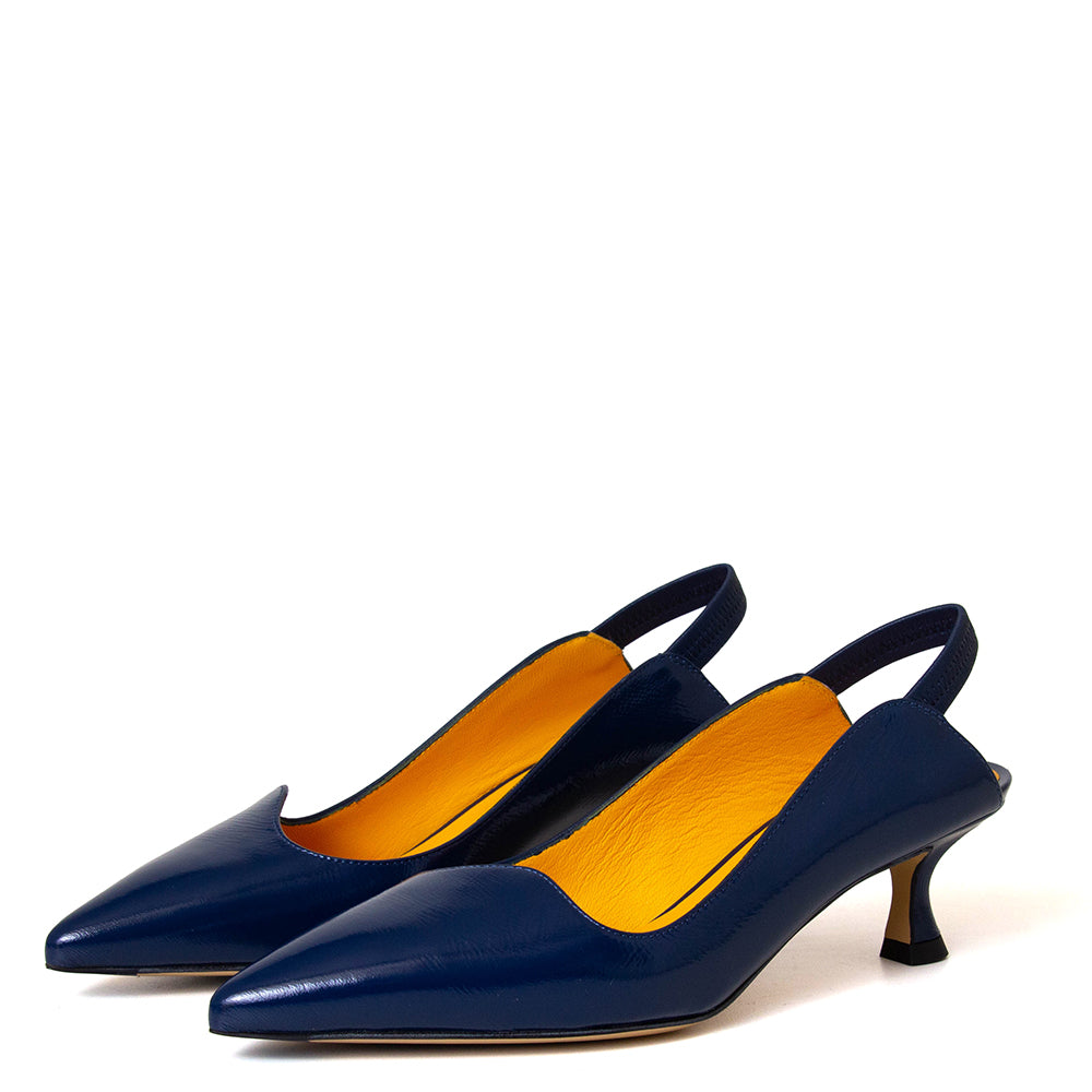 Chanel S158 Women's Leather Slingback Pump