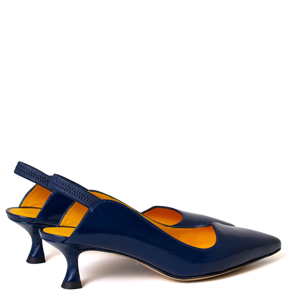 Chanel S158 Women's Leather Slingback Pump