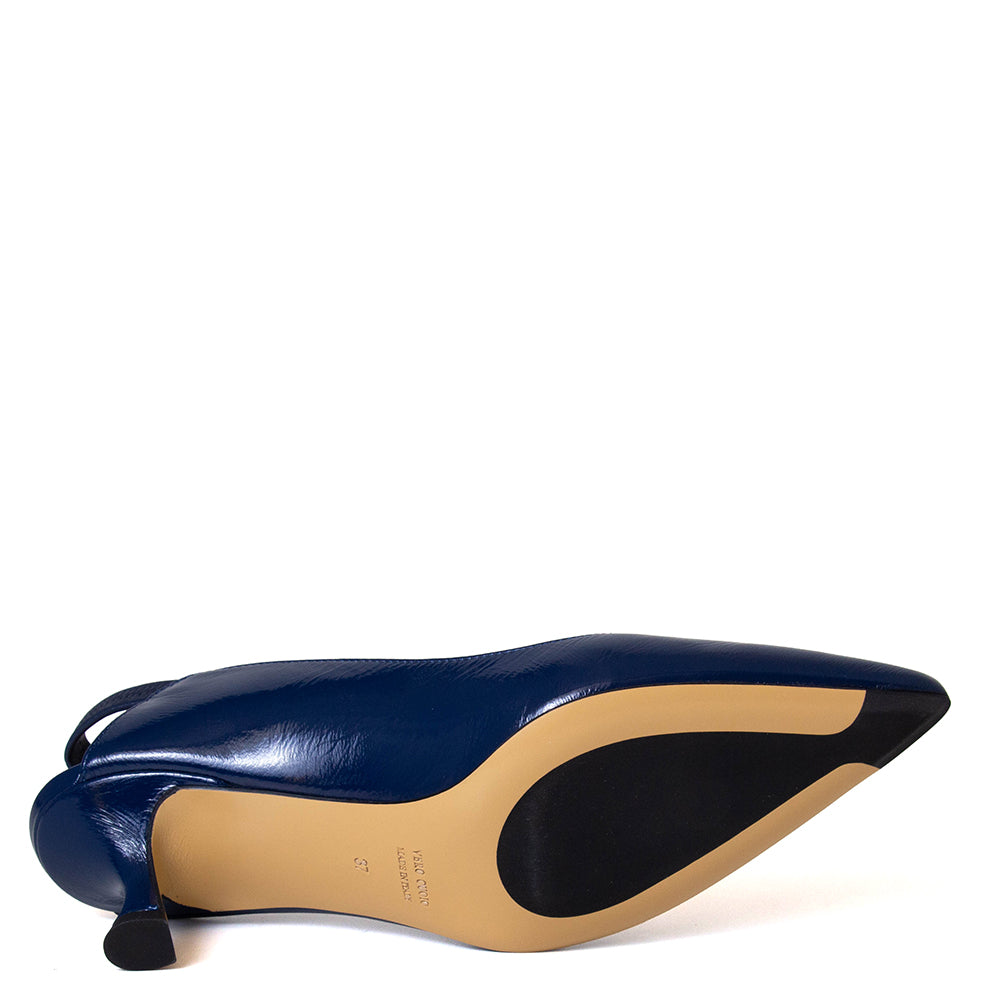 Chanel S158 Women's Leather Slingback Pump