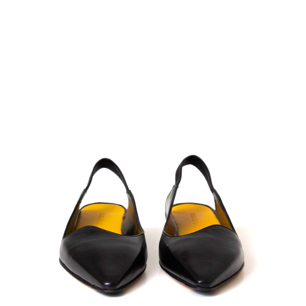 Chanel U313 Women's Leather Slingback Flat
