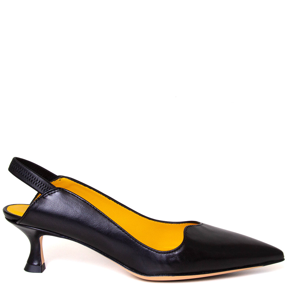 Chanel S158 Women's Leather Slingback Pump