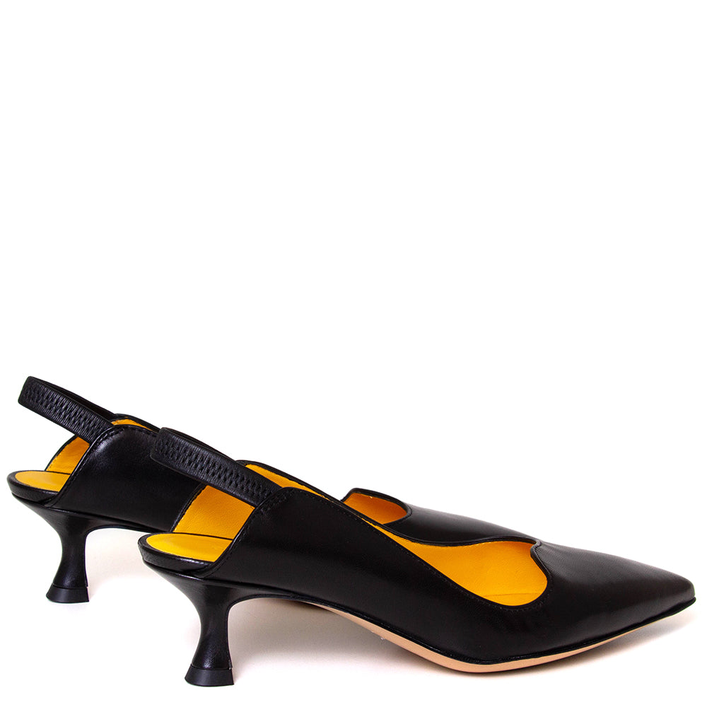 Chanel S158 Women's Leather Slingback Pump