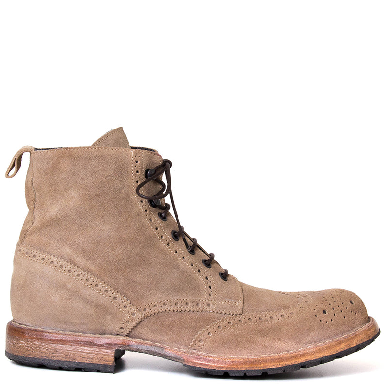 suede brogue boots