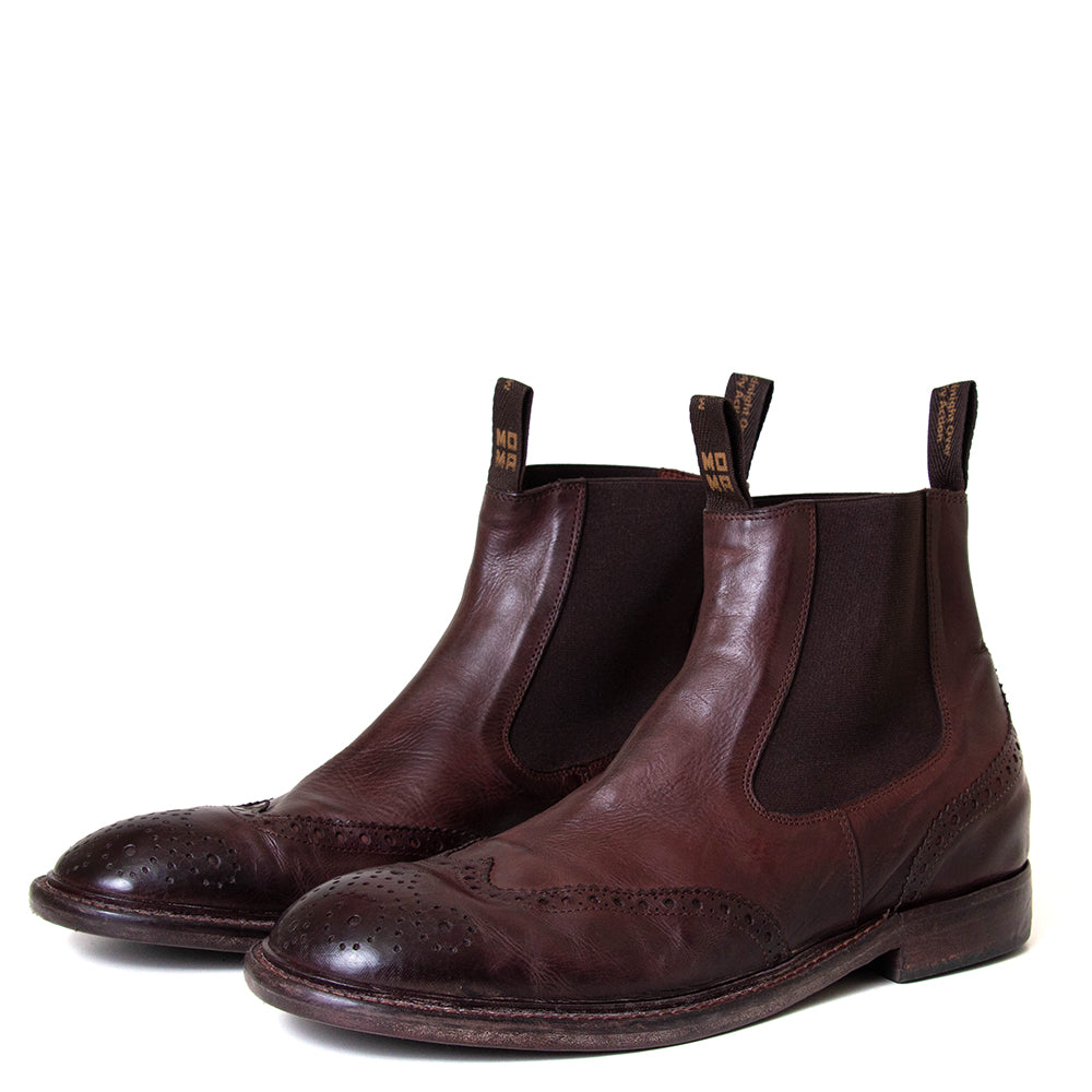 Miles Men's Leather Wingtip Chelsea Boot