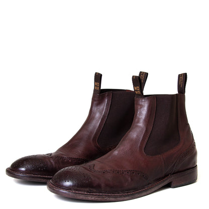 Miles Men's Leather Wingtip Chelsea Boot