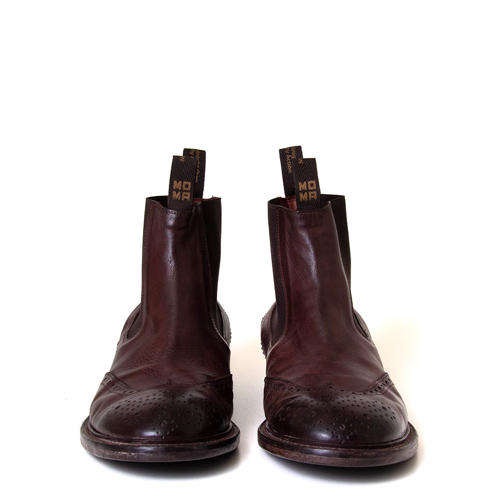 Miles Men's Leather Wingtip Chelsea Boot