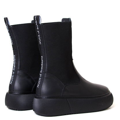 Hedda Women's Leather Chelsea Platform Boot
