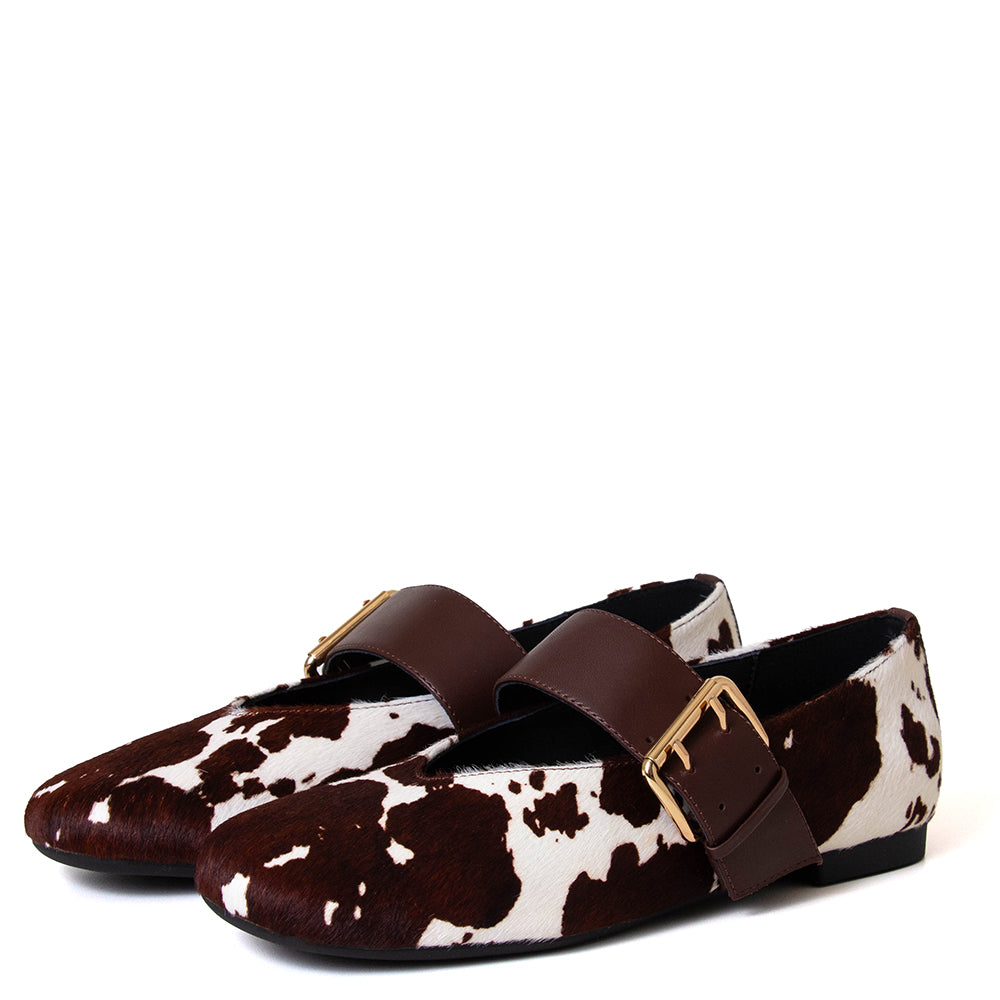 Buckles Women's Leather Mary Jane