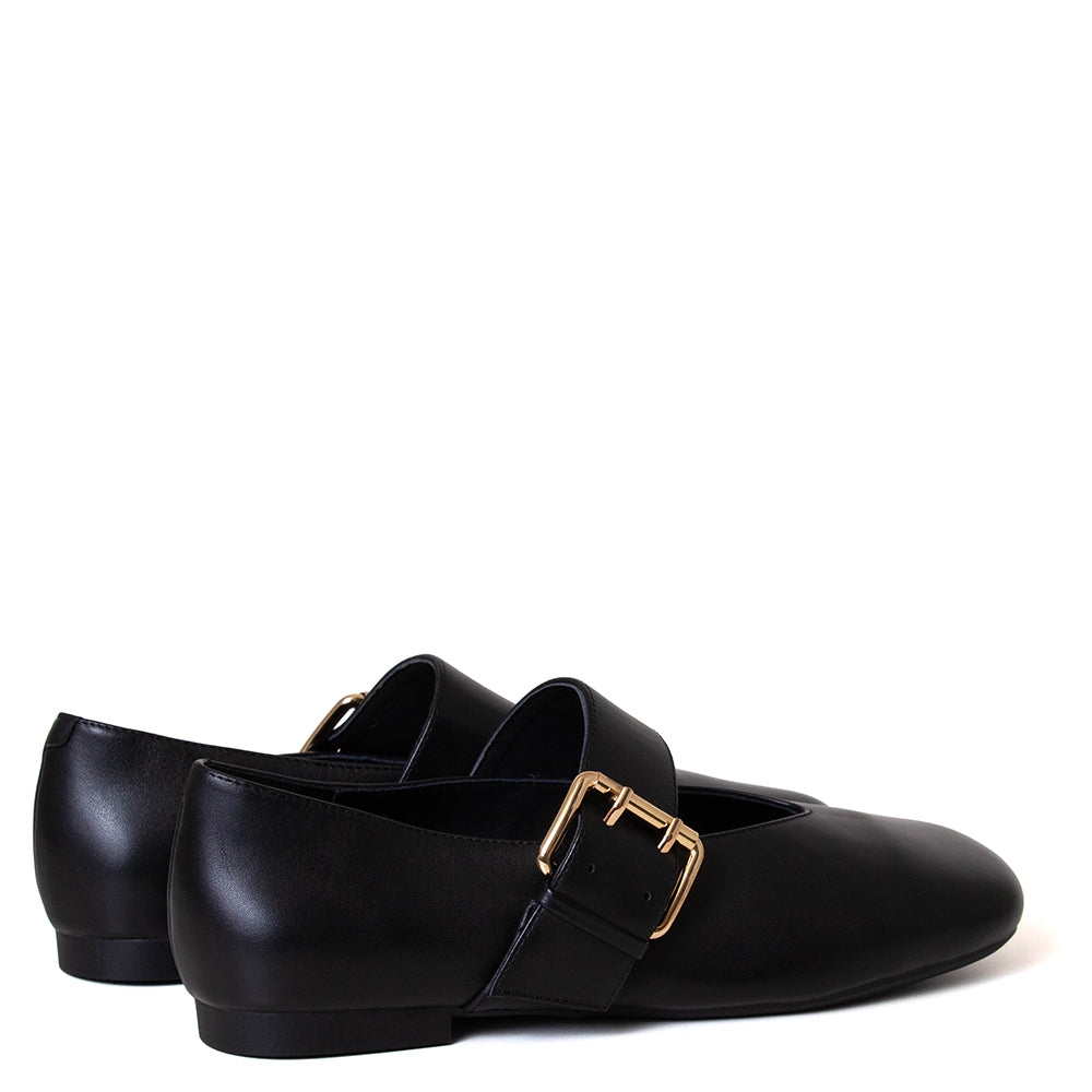 Buckles Women's Leather Mary Jane