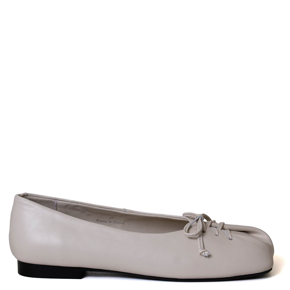 Butter Lace Up Leather Ballet Flat