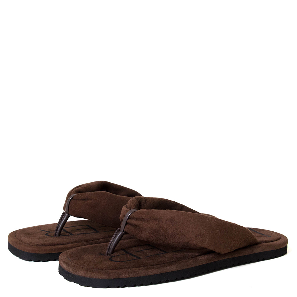 LOAFER Filipa Women's Suede Sandal in Brown – Bulo