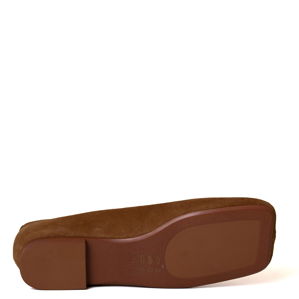 Plain Women's Suede Ballerina Flat