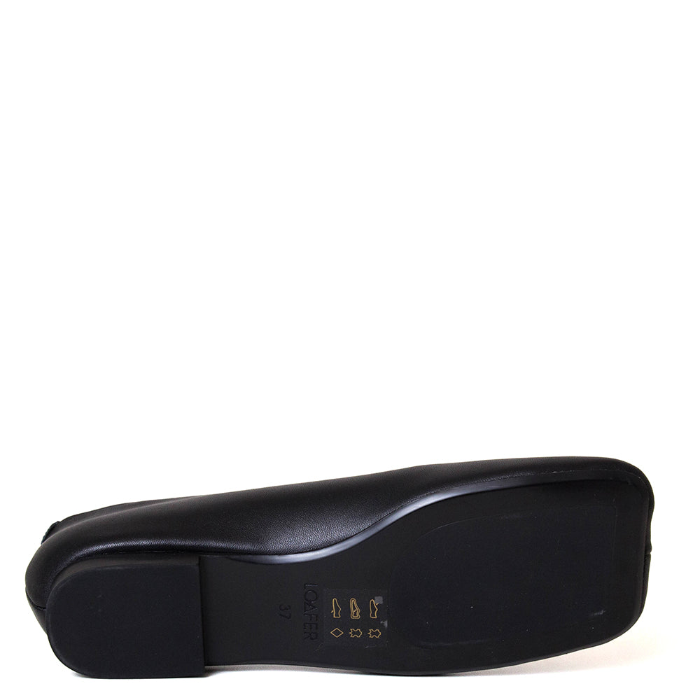 Plain Women's Leather Ballerina Flat