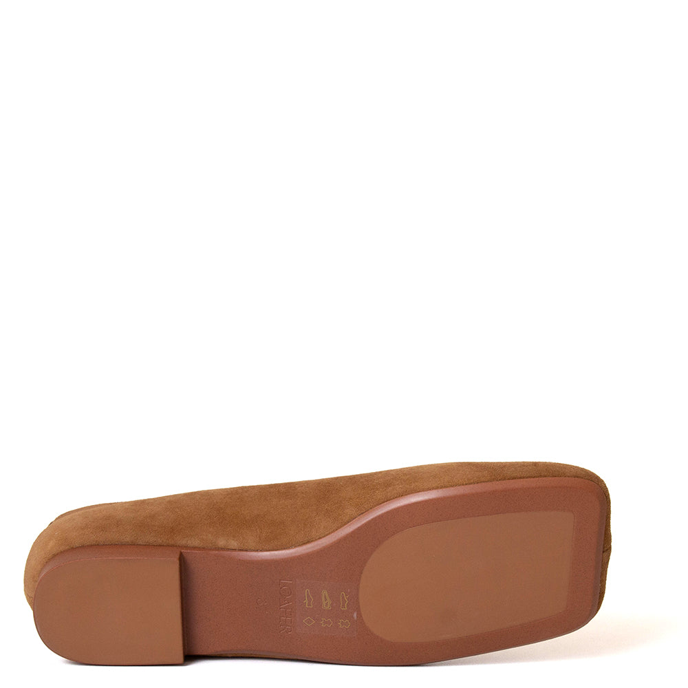 Plain Women's Suede Ballerina Flat