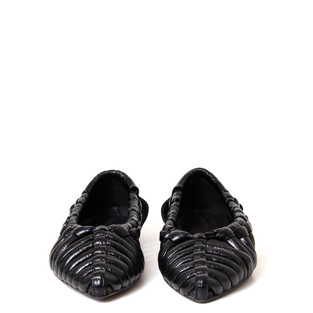 Aden 0C Women's Woven Leather Flat