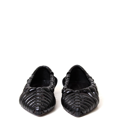 Aden 0C Women's Woven Leather Flat
