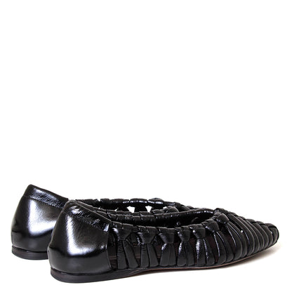 Aden 0C Women's Woven Leather Flat