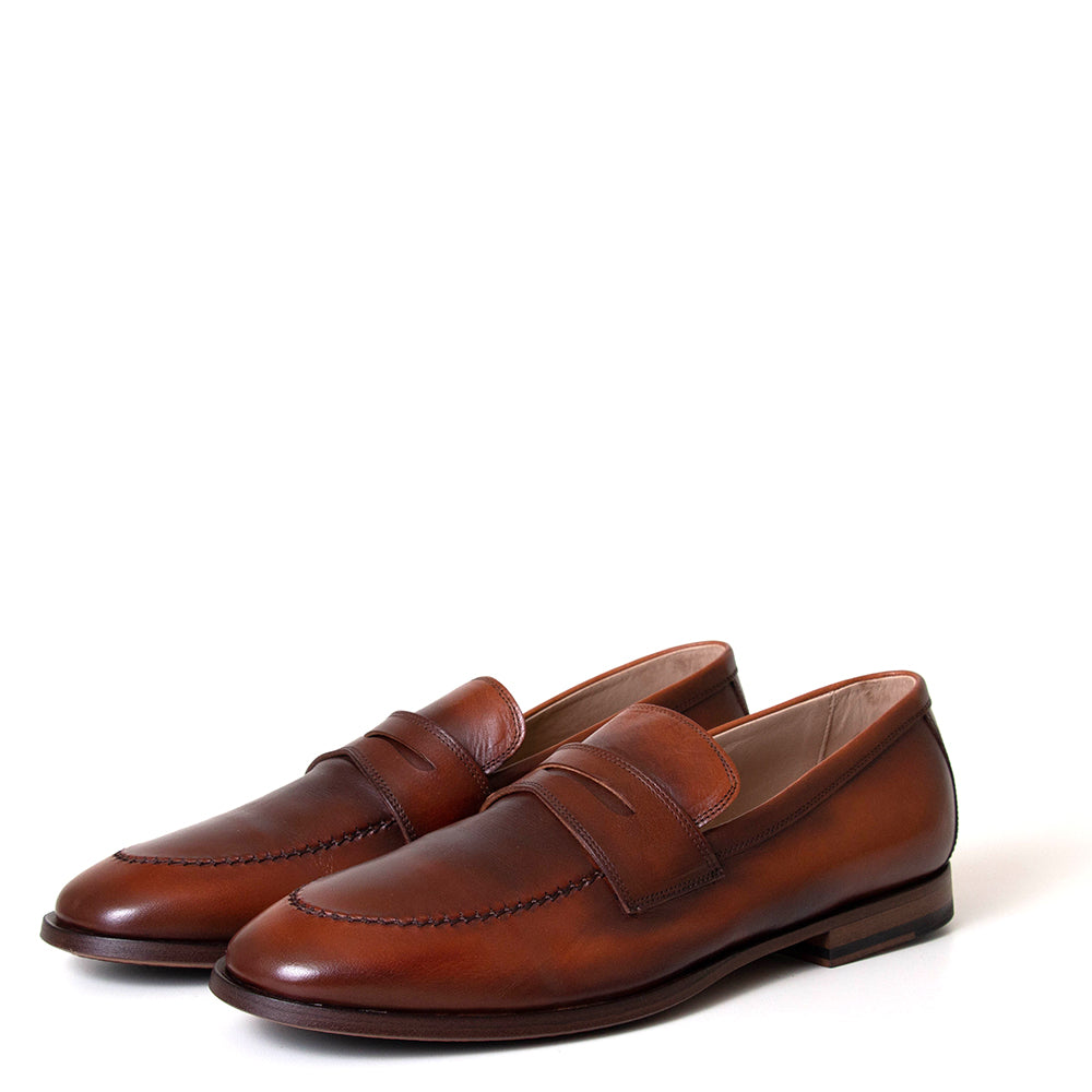 Milton 2D Men's Leather Penny Loafer
