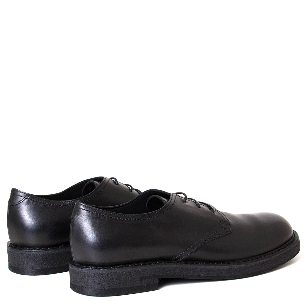 Pantanetti 18413E Pride. Men's black leather dress derby shoe. Made in Italy. 