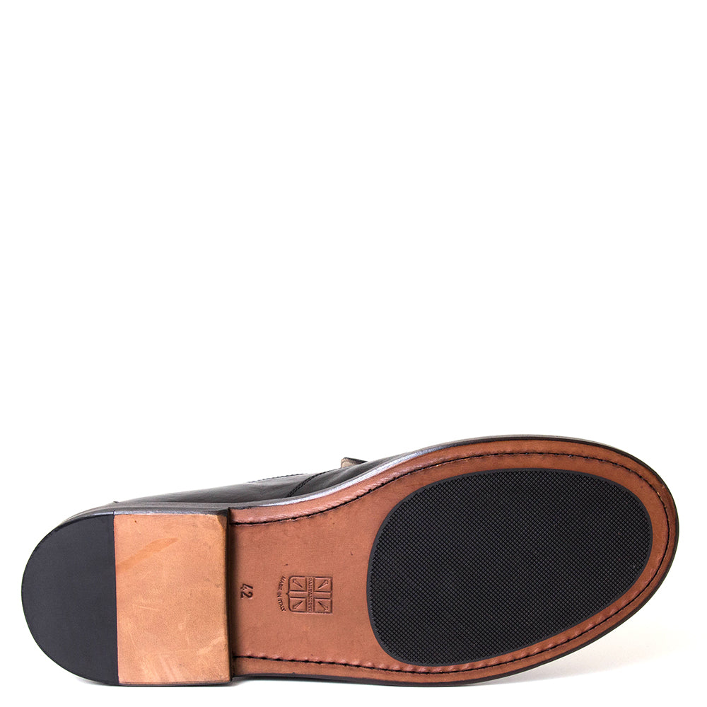 Time 1F Men's Leather Slip-On Shoe