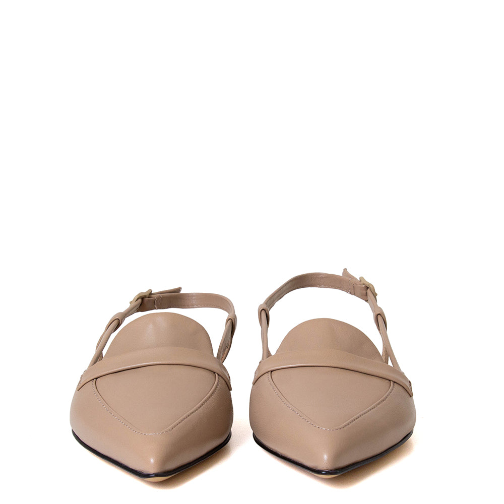 Polina Women's Leather Slingback Flat