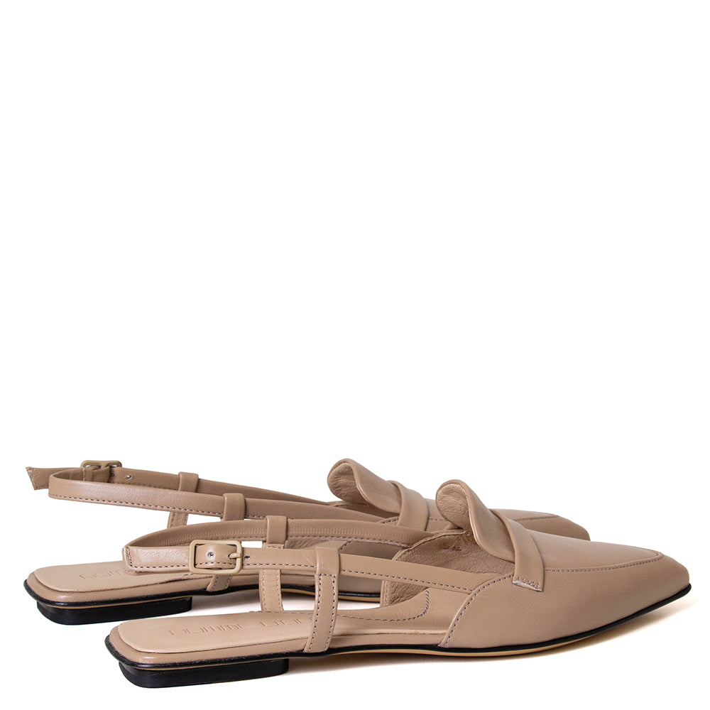 Polina Women's Leather Slingback Flat