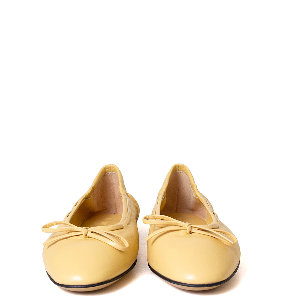 Sveta Women's Leather Ballerina Flat