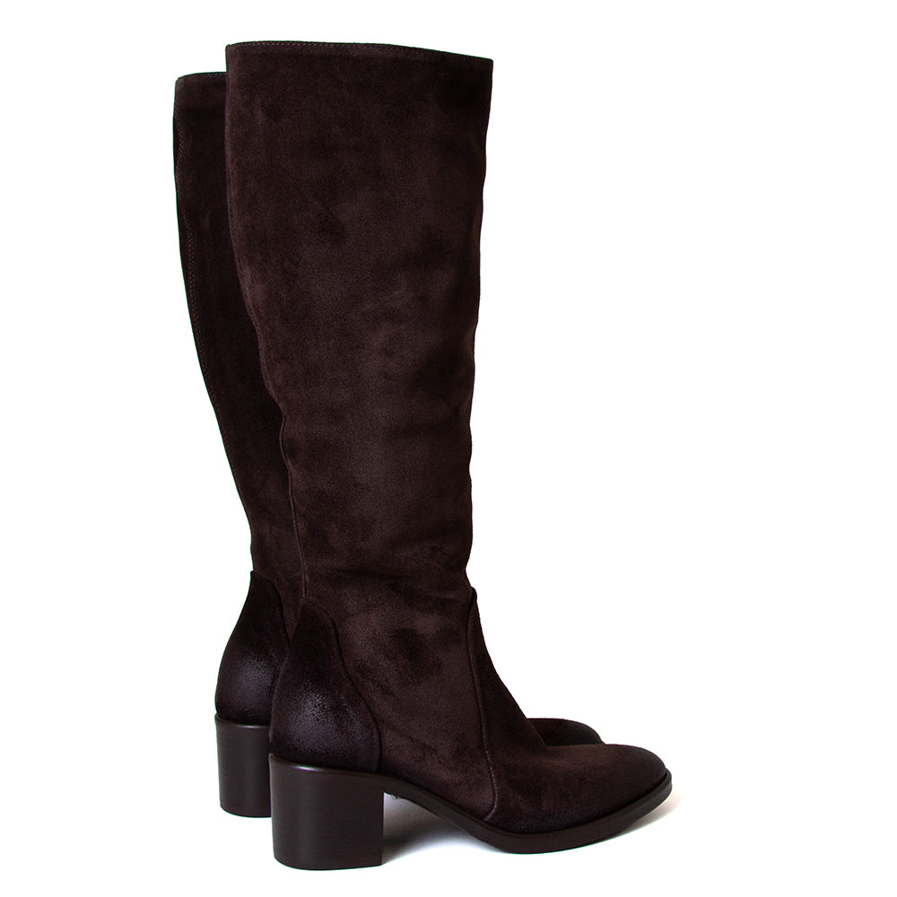 Ava Women's Suede Knee-High Boot