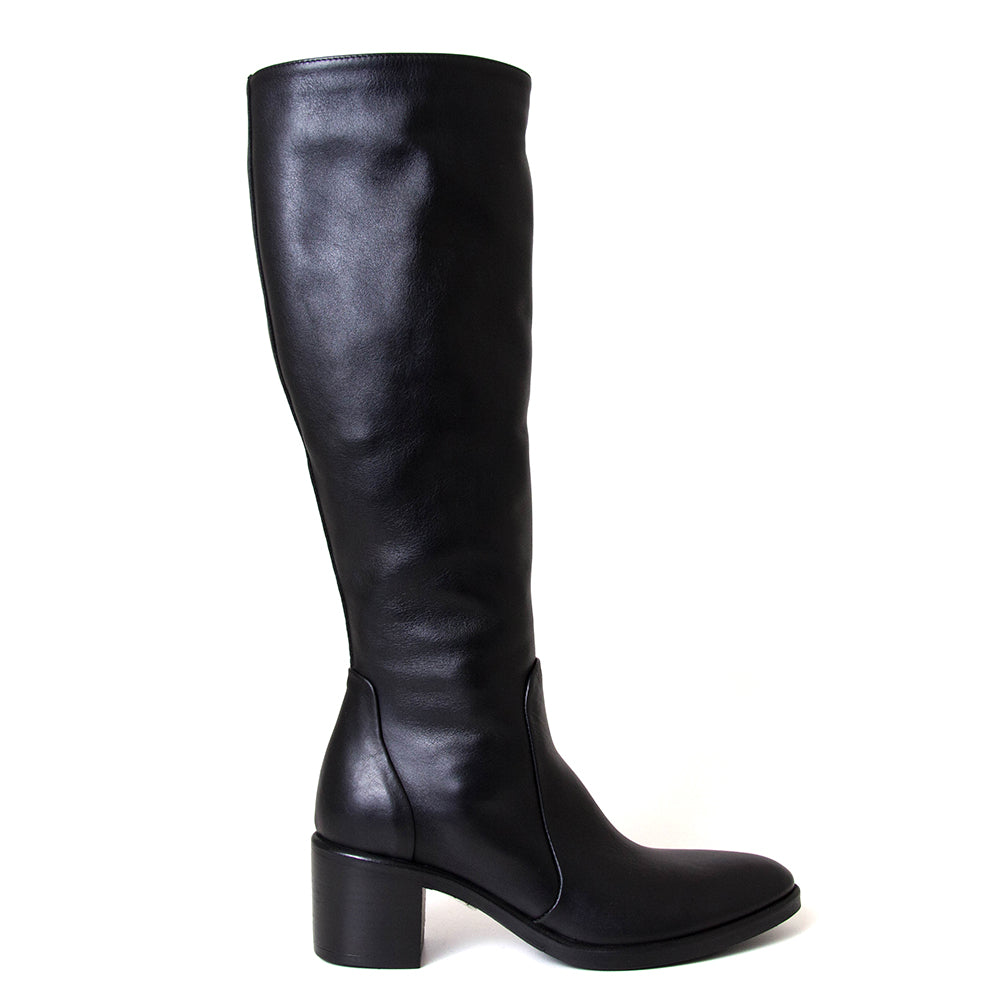 Ava Women's Leather Knee-High Boot