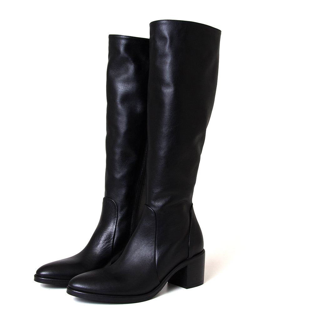 Ava Women's Leather Knee-High Boot
