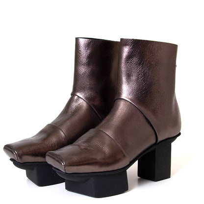 Challenge Platform Leather Ankle Boot