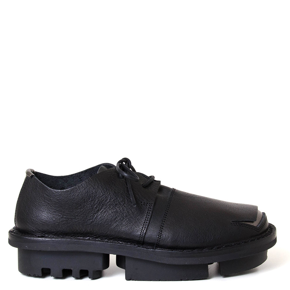 Trippen Dissect. Women's platform black leather shoe. Made in Germany ...