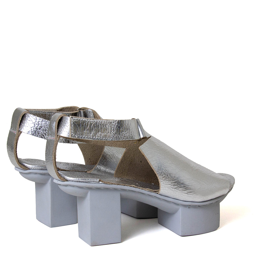 Fractal Women's Platform Leather Sandal