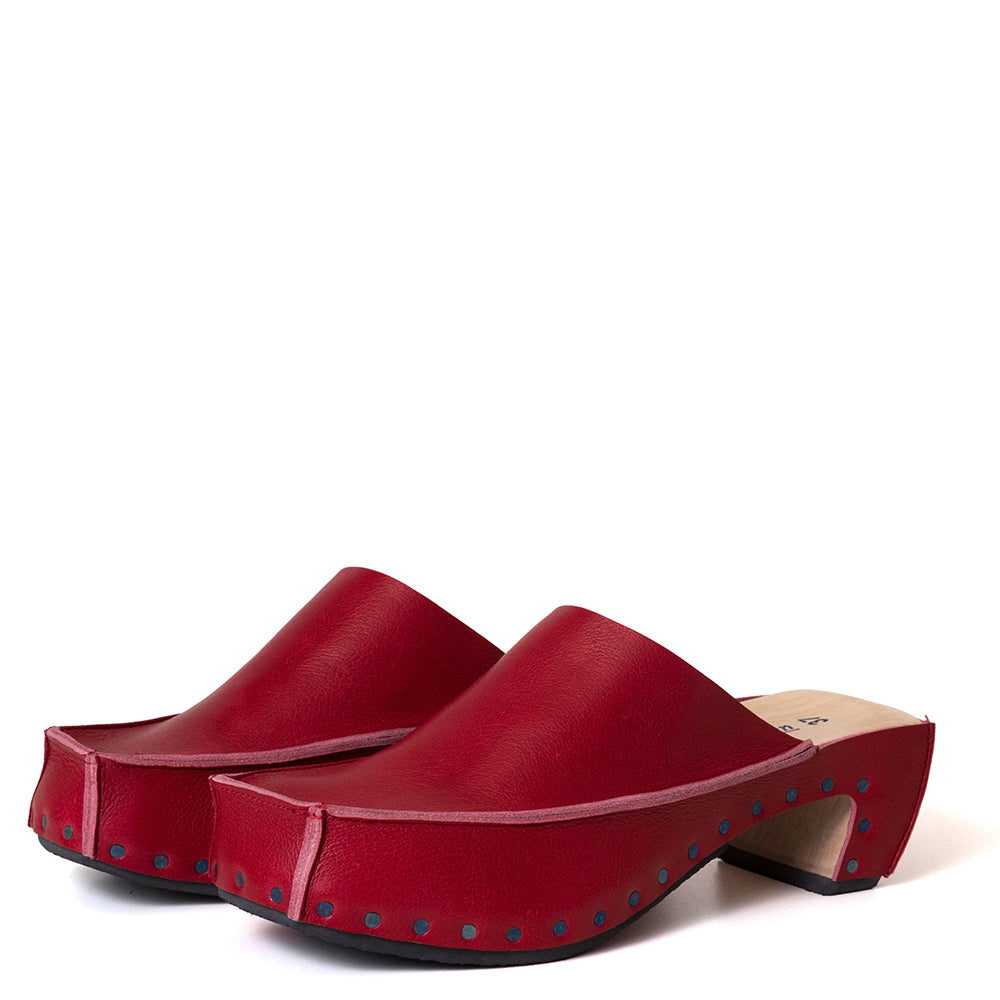 Rugged Women's Leather Clog