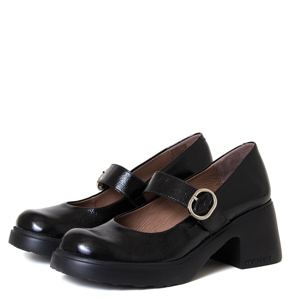 Banosa Women's Platform Leather Mary Jane